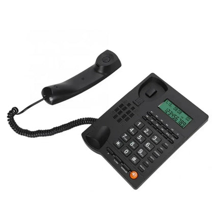 Téléphone fixe filaire DX11 avec grosses touches et identification de l'appelant, téléphone fixe pour bureau, hôtel, réception