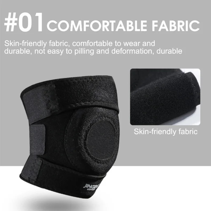 Genouillère orthopédique, genouillère, soulagement des douleurs articulaires, protection de la rotule, genouillère de Sport réglable, ceinture de bondage ménisque