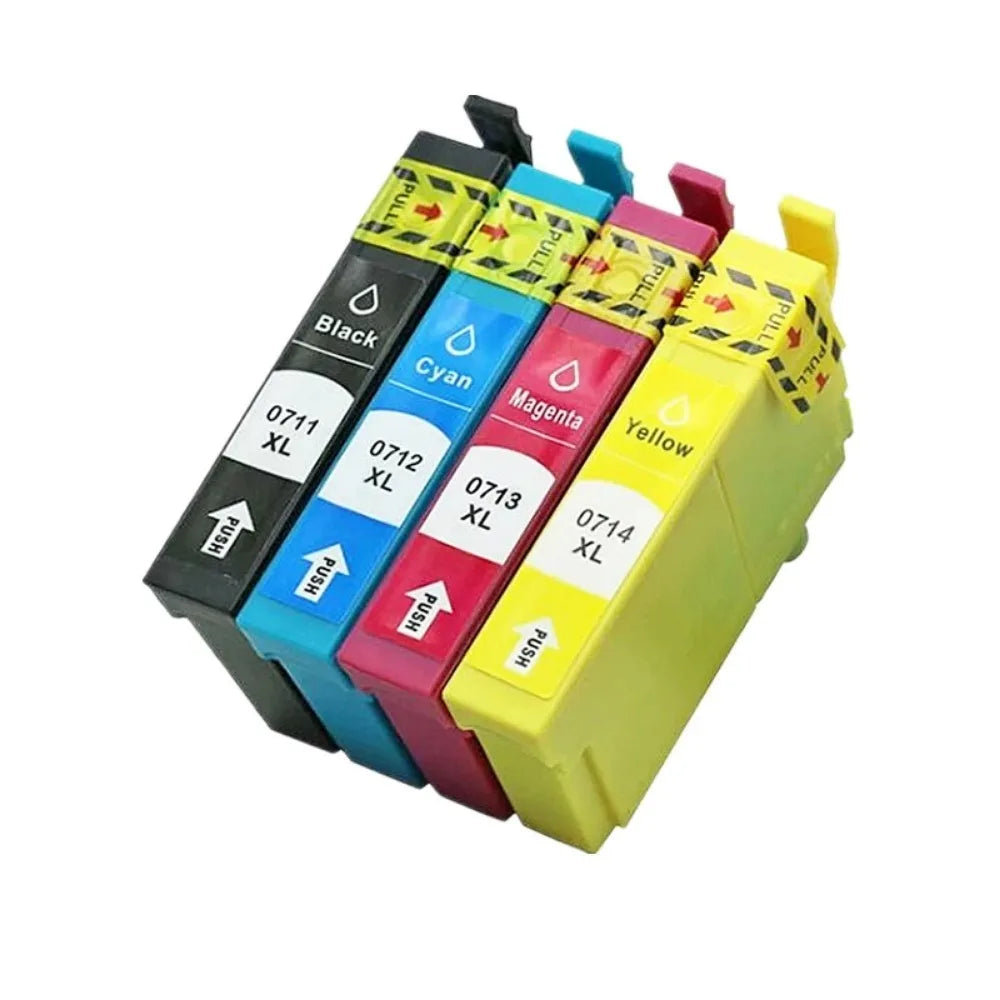T0711 -T0714 InK Cartridge for Epson Stylus SX110 SX215 SX218 SX400 SX405 SX410 SX415 SX510W SX515W DX7400 printer