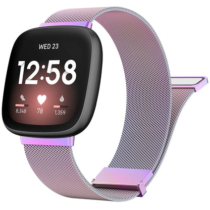 Metal Magnetic Strap For Fitbit Versa 3 4 Watchband Bracelet Wristband For Fitbit Versa Sense/sense 2 Milanese Replacement Strap