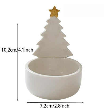 Christmas Tree Candlestick Fragrance Decoration Ornament Christmas Gift Home Aromatherapy Candlestick Gift