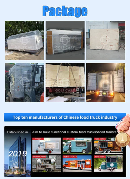 United State Food Truck with Full Kitchen BBQ Pizza Trucks Concession Bbq Food Trailer with Porch Fully Equipped Custom Food Tru