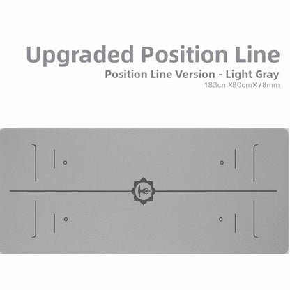Thi Wide Long TPE Yoga Mat for Men And Women Fitn Dance Anti-Slip Home Use Slightly Defective Exercise Equipment