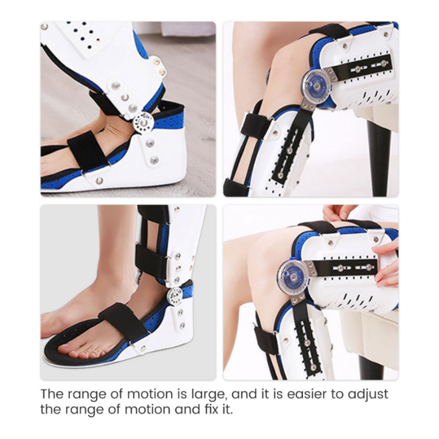 Orthèse de pied réglable pour le rinçage du genou, orthèse des membres inférieurs, protecteur de fracture, soutien des articulations des jambes, soins génitaux ligamentaires
