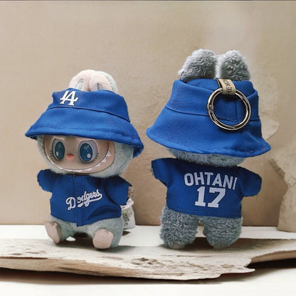 For 15/17cm Labubu Baseball Set Fashion Clothing Cute Doll Clothes Labubu V1 V2 V3 Sitting Party Diy toy Accessories girl Gift