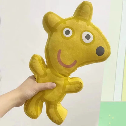 Peppa Pig Monsieur Dinosaure de George Pig Peluche Réversible Poupée Kawaii Décoration Maison Chambre Cadeau Jouet Enfant Anniversaire Noël