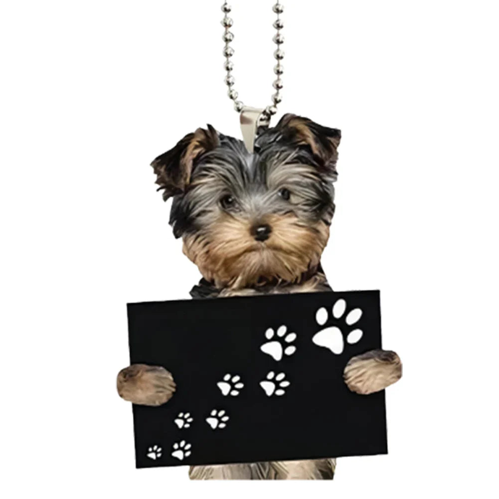 Cute Dog Car Hanging Home Tree Pendant Halloween Christmas Tree Pendant Home Decoration Window Car Ornament Backpack Ornament