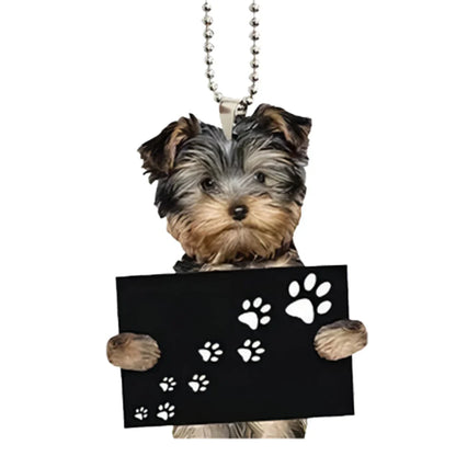 Cute Dog Car Hanging Home Tree Pendant Halloween Christmas Tree Pendant Home Decoration Window Car Ornament Backpack Ornament