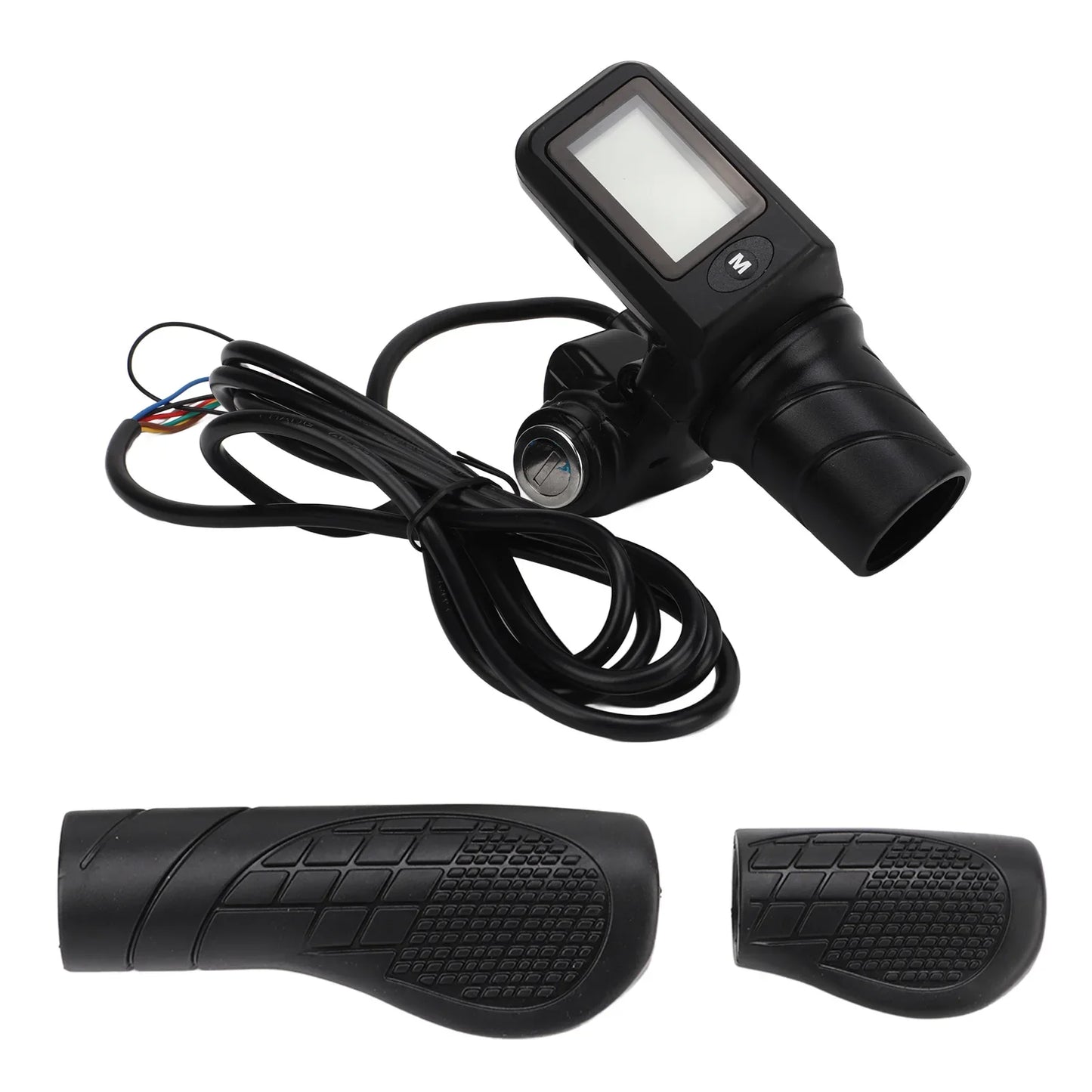 Poignée d'accélérateur pour scooter électrique, écran LCD, rétroéclairage, rappel de faible puissance, boutons de poignée d'accélérateur pour modification, 805mm, 22.5
