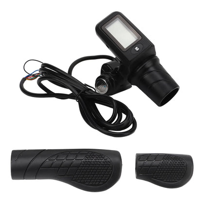 Poignée d'accélérateur pour scooter électrique, écran LCD, rétroéclairage, rappel de faible puissance, boutons de poignée d'accélérateur pour modification, 805mm, 22.5
