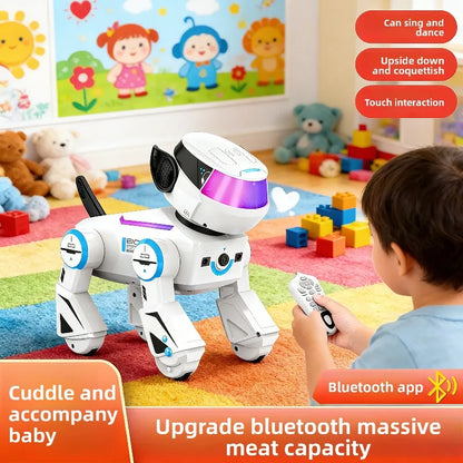 Jouets pour chiens Robot RC-programmation intelligente, Audio Bluetooth, chiot de musique cascadeur interactif Intelligent, jouet cadeau télécommandé