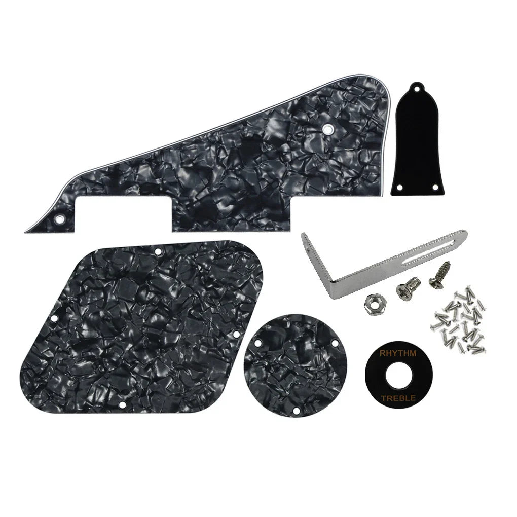 FLEOR – jeu de Pickguard pour guitare LP, couvercle de cavité, rythme, aigus et support métallique, vis, pièces de guitare