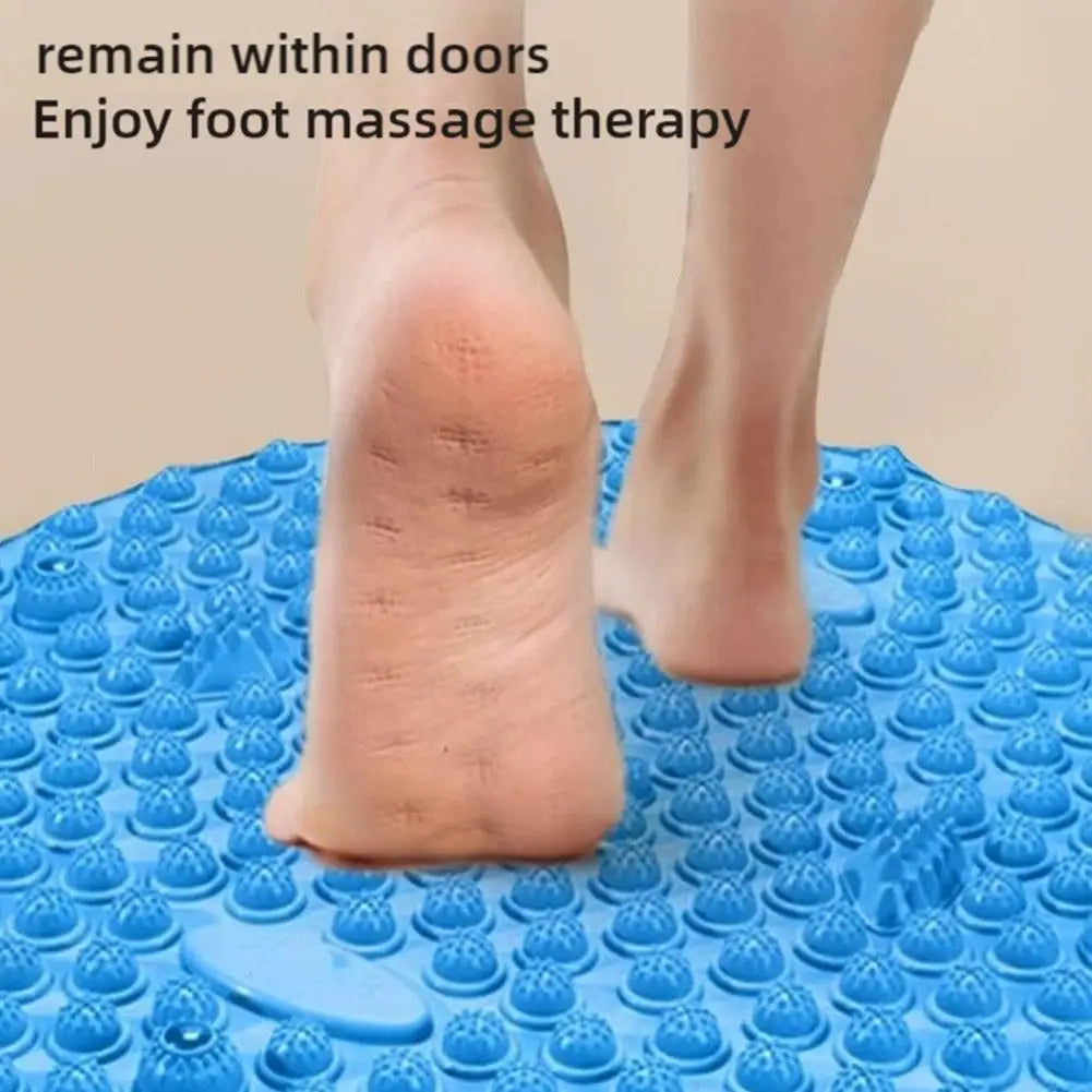 Foot Yoga Massage Acupressure Board Mat Muscle Relaxation Round Exercise Mat Fitness Foot Training Massage Acupressure Mat