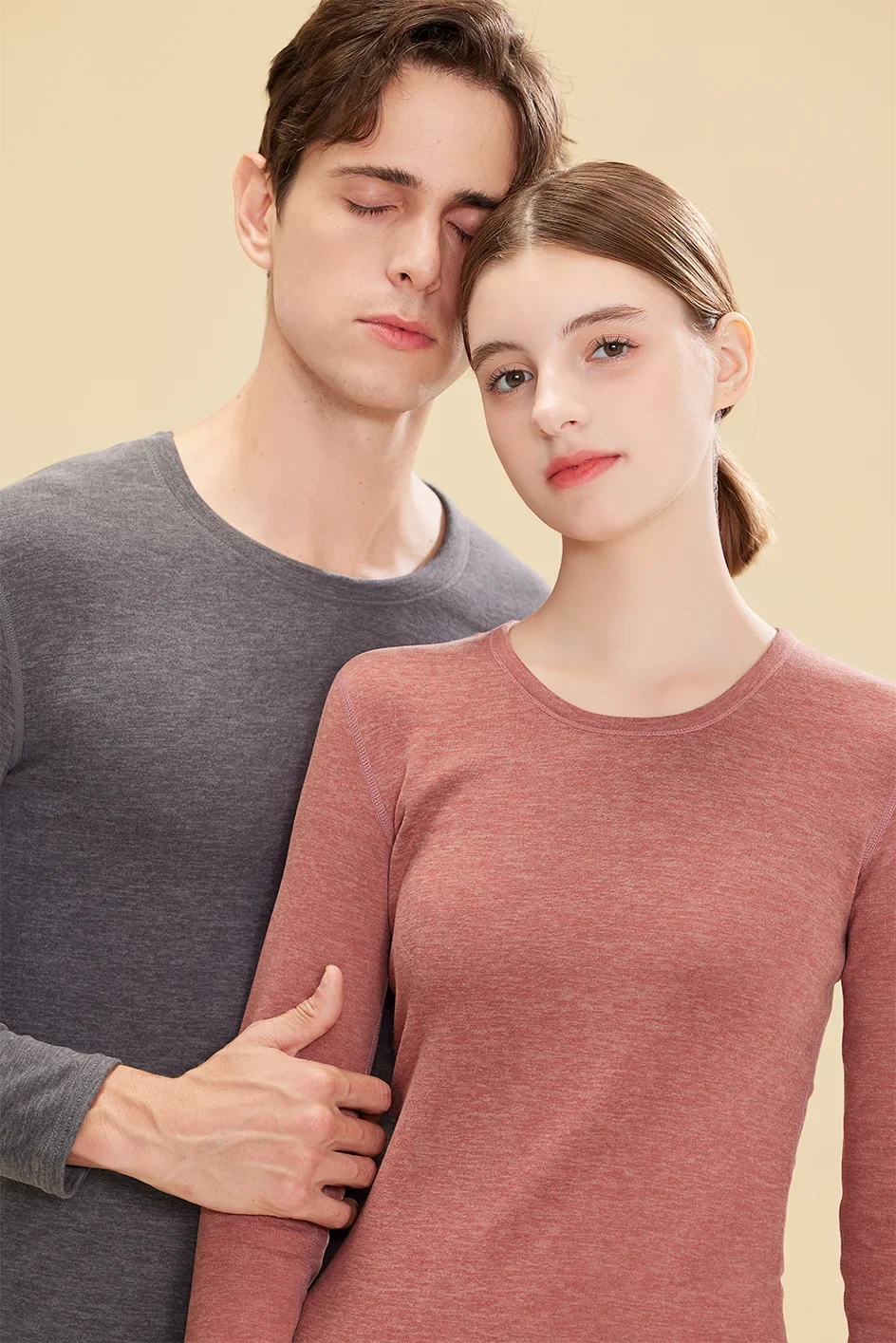 1 ensemble de sous-vêtements thermiques chauds en laine et soie pour femmes, ensembles de vêtements thermiques longs pour l'automne et l'hiver