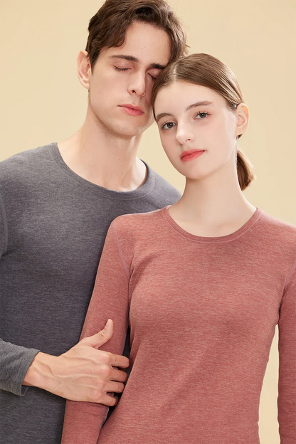 1 ensemble de sous-vêtements thermiques chauds en laine et soie pour femmes, ensembles de vêtements thermiques longs pour l'automne et l'hiver