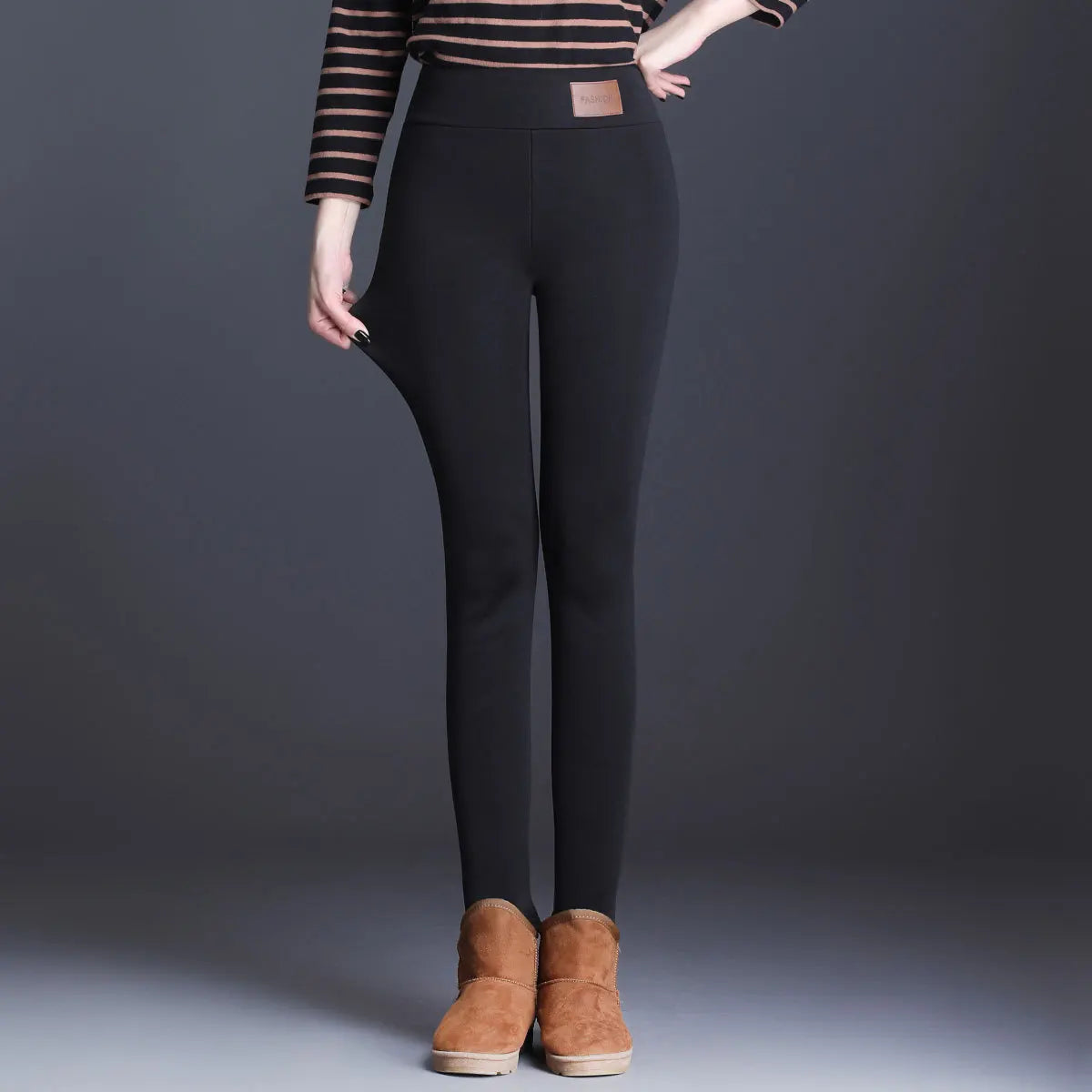 Legging taille haute sans couture pour femme avec intérieur en polaire doux, thermique, chaud, isolé, pour l'hiver. Collant polaire chaud pour femme. Vêtements d'hiver pour femme.