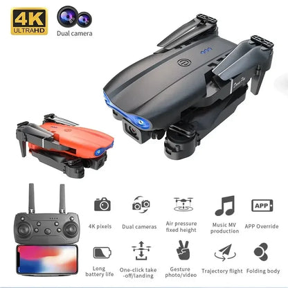 Drone RC E99Pro 4K avec caméra HD grand angle 2024 P, hélicoptère pliable, WIFI FPV, jouet cadeau recommandé, 1080