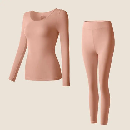 37 Women's Thermal Underwear Base Layer Shirt Skin Beauty Garment Ultra-Light Long Sleeve Thermal Set