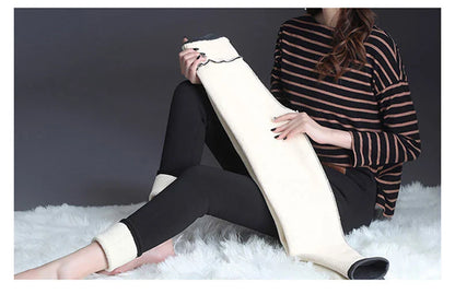 Legging taille haute sans couture pour femme avec intérieur en polaire doux, thermique, chaud, isolé, pour l'hiver. Collant polaire chaud pour femme. Vêtements d'hiver pour femme.