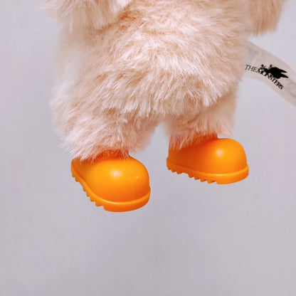 Labubu Doll Shoes For 15-17cm Ropa 3.0 Labubu V1 V2 V3 Rain Boots Colorful Beach Shoes Sitting Party Accessories