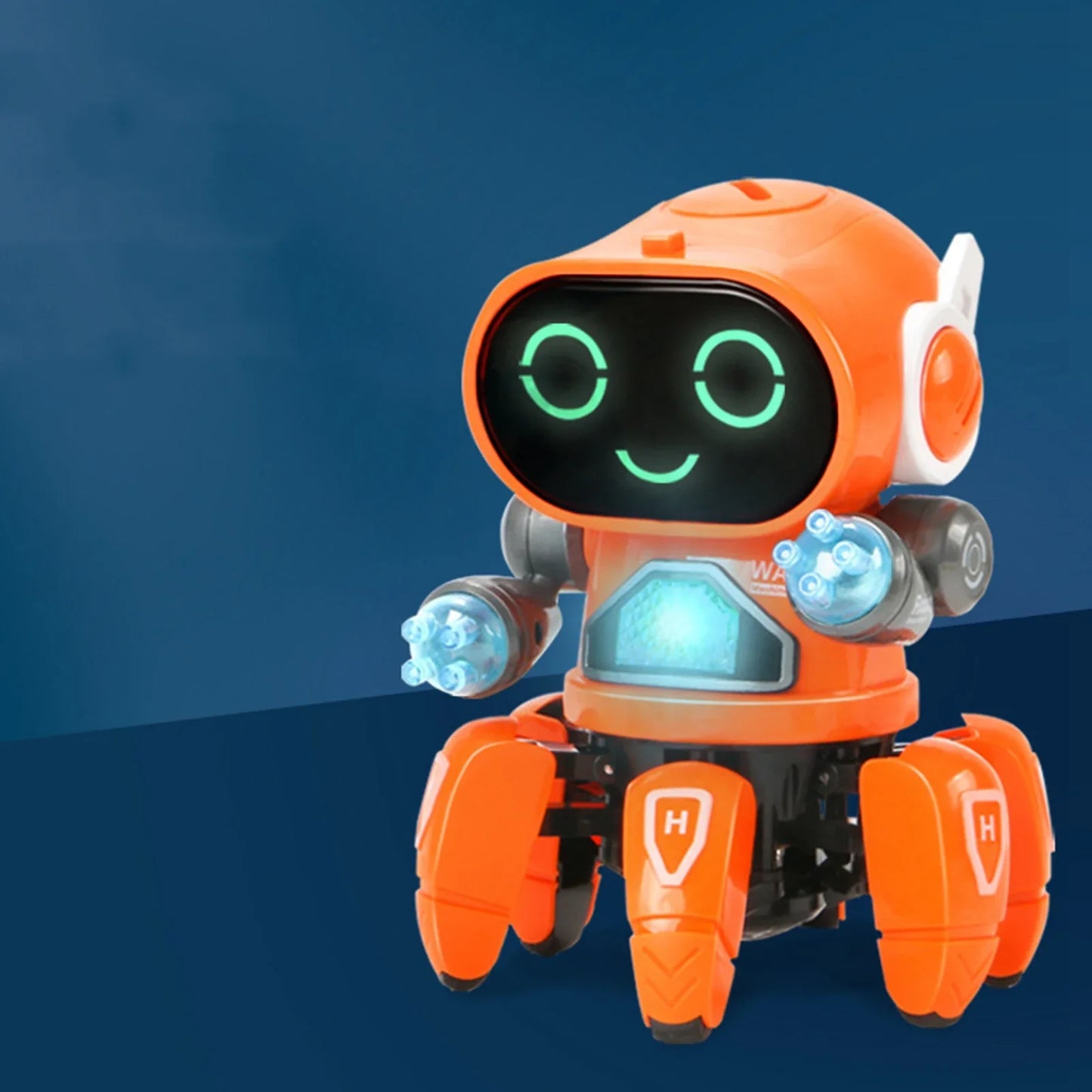 Robot électrique pour enfants, Six griffes, en plastique, Intelligent, danse, chant, lumière, Robot électrique pour garçons