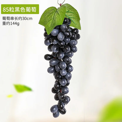 5PCS 12/18/24/36/60/85/100 Heads Artificial Grapes Christmas Halloween Wedding Party Home Garden Hanging Decoration Fake Fruits