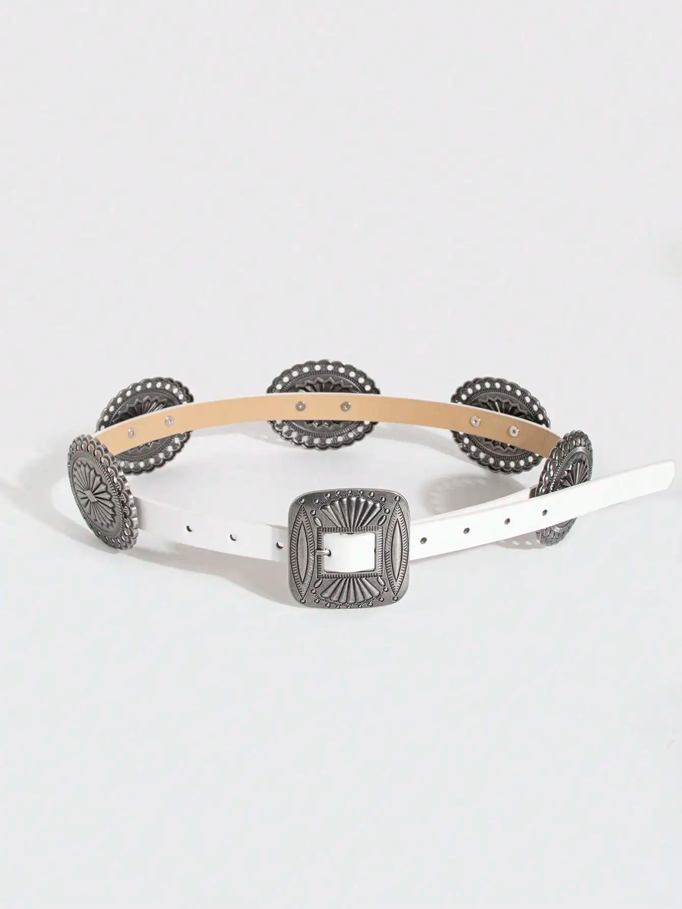 Ceinture robuste en métal sculpté pour femmes, 1 pièce, Style Punk, accessoire Cowboy Cowgirl, Boho