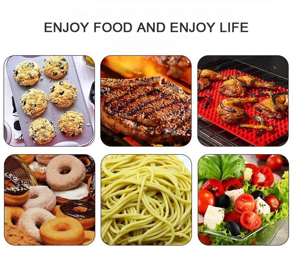 9" Stainless Steel Food Tongs, Non-Stick Silicone Cooking Tongs, Outdoor Salad and Bread Utensils, Kitchen Accessories