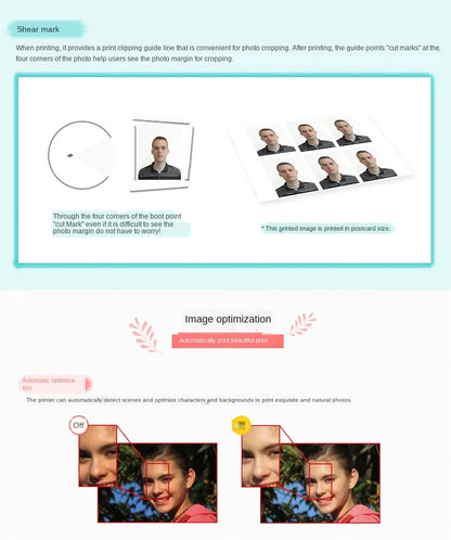 Photo Printer Wireless Connection To Print CP1300 Small Photo Printer Can Print Stickers