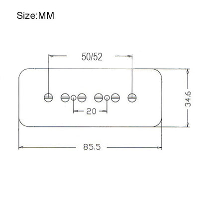 Alnico 5 aimant P90 Style micro double bobine micro silencieux Humbucker 6K/9K pour guitare électrique