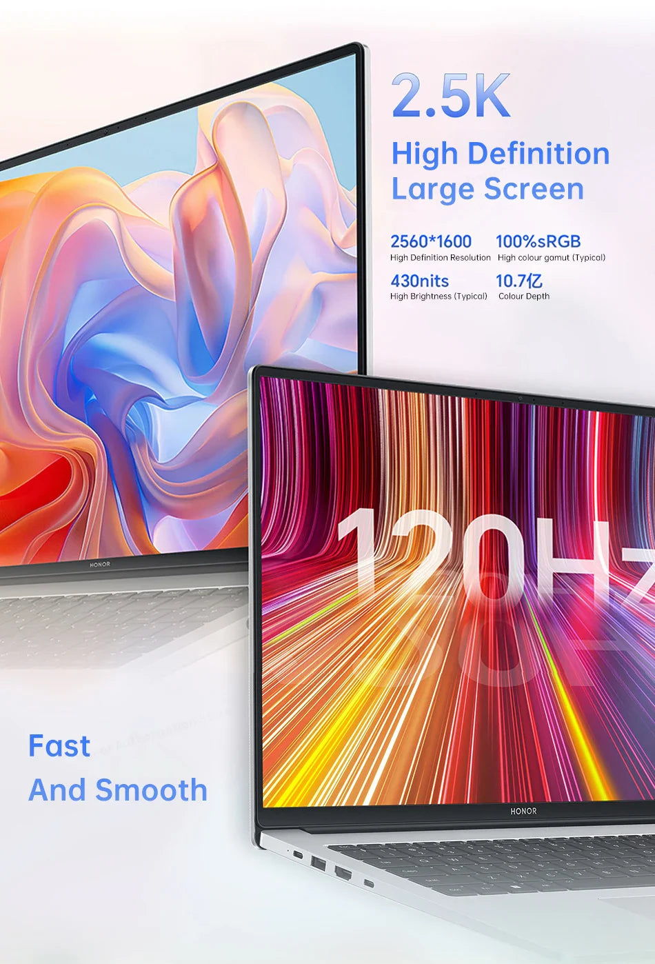 Honor Laptop X16 Plus ,Ryzen 7 8845HS,16GB 512GB/32GB 1TB,AMD Radeon™ 780M Notebook SSD IPS Ultrabook 16 Inch Computer