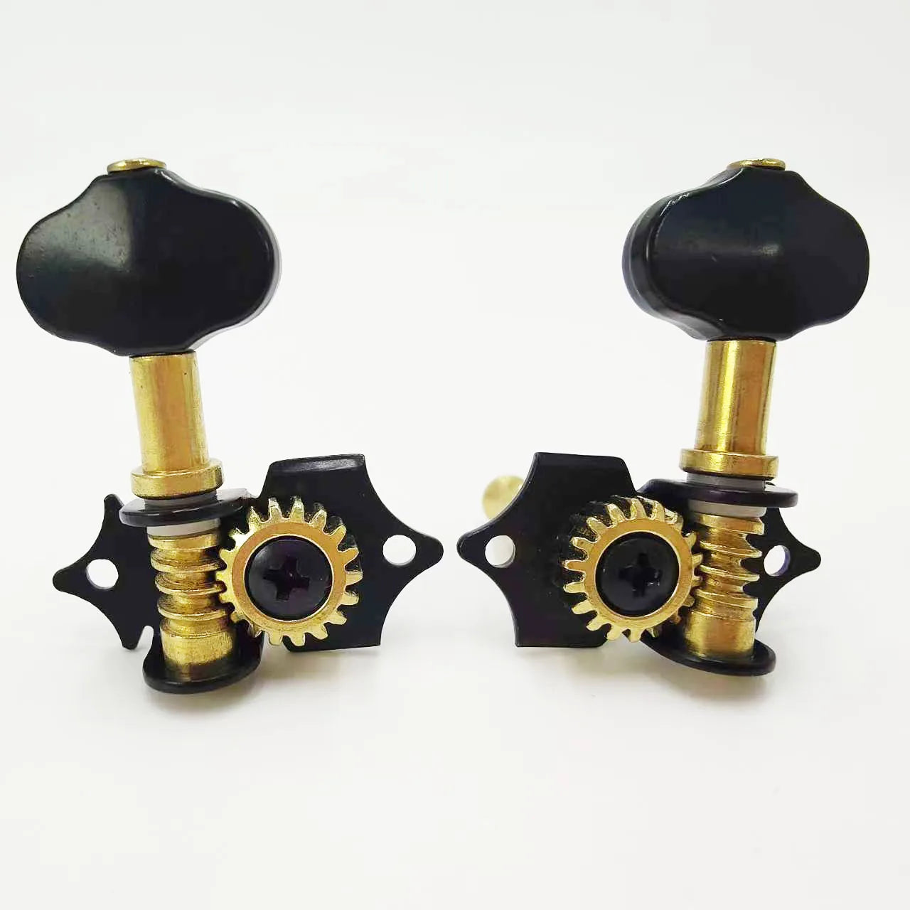 Chevilles de réglage pour ukulélé 2R2L, trou à queue courte, chevilles de réglage ouvertes pour ukulélé, enrouleur Quasi, petits accessoires pour ukulélé à 4 cordes