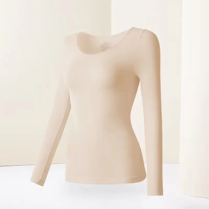 37 Women's Thermal Underwear Base Layer Shirt Skin Beauty Garment Ultra-Light Long Sleeve Thermal Set