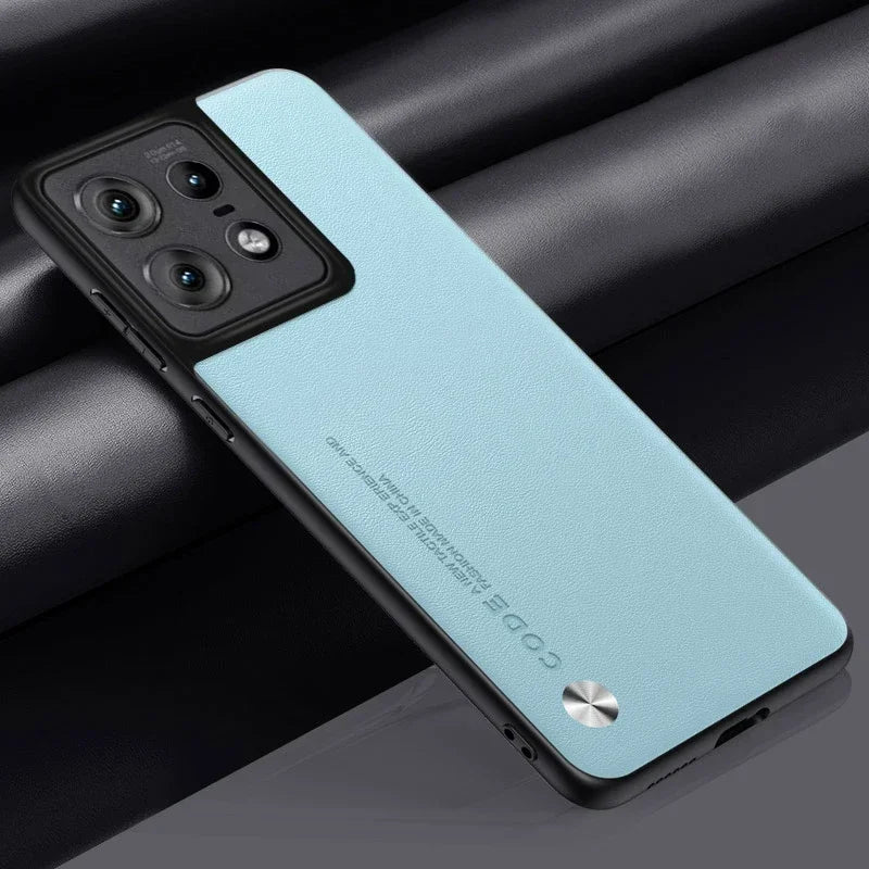 Leather Case for Motorola Moto Edge 50 Pro Luxury Carbon Fiber Matte Silicone Protection Phone Cover MotorolaEdge50Pro Coque