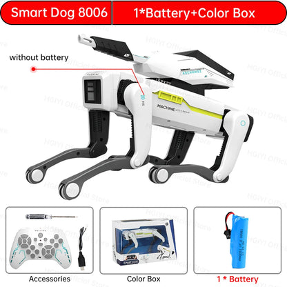Teeggi électrique RC Robot Intelligent chien avec pince multifonction RC mécanique chien jouet éducatif bionique Robot Intelligent jouet cadeau
