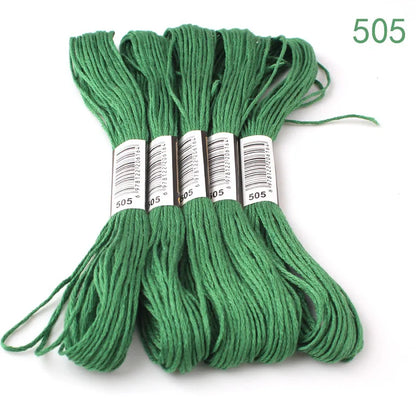 433---581--10 pcs cross-stitch  Embroidery Thread Floss Sewing Skeins Craft DIY Bracelet braided