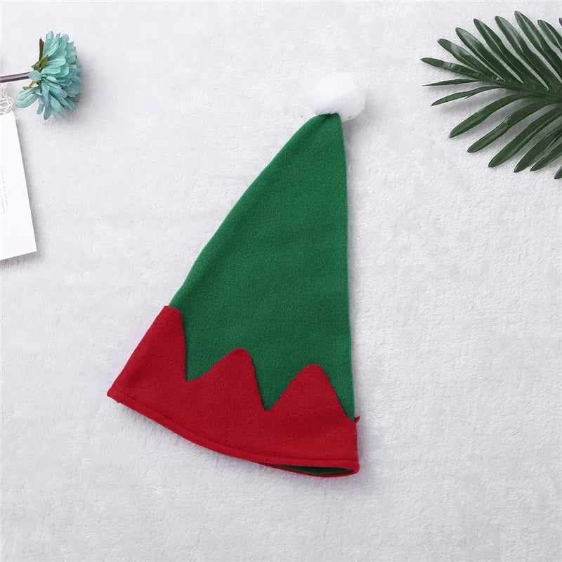Costumes d'elfes de Noël pour femmes, costume de Noël et d'Halloween, robe d'elfe verte et rouge à manches longues pour filles, costume de Noël pour enfants
