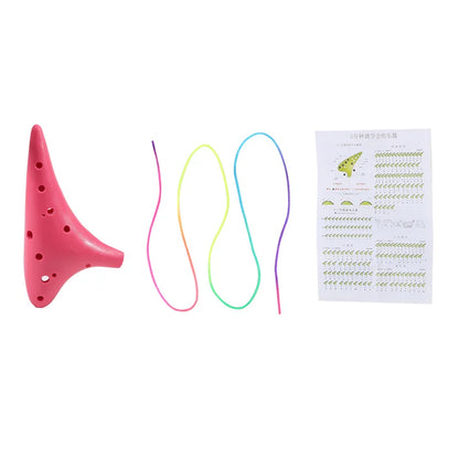 Ocarina Alto C Tuning en résine plastique pour adultes et enfants, flûte multicolore, 12 trous, nouveau