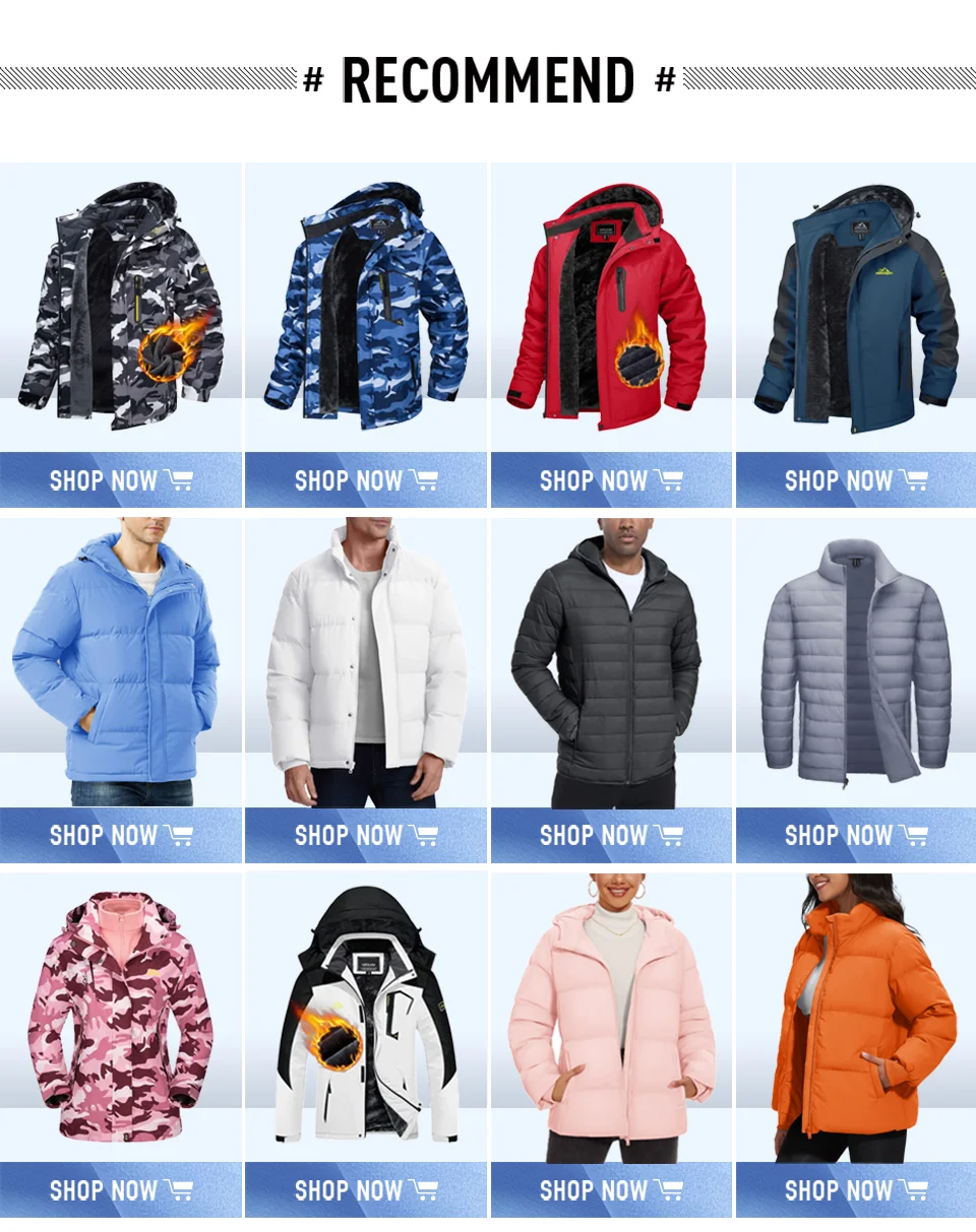 TACVASEN Winter Plaid Cotton Jackets Mens Long Sleeve Quilted Lined Flannel Shirt Jacket Multi-Pockets Outwear Hiking Coats Tops
