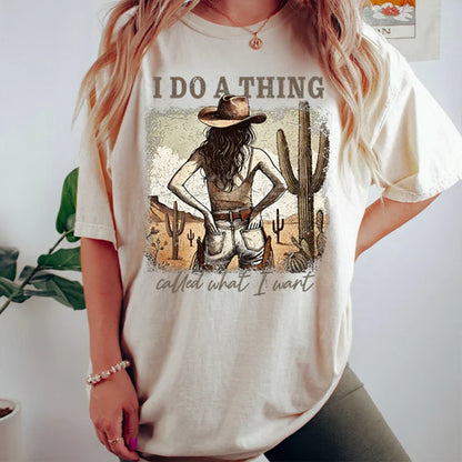 Cowgirl T-shirts Women Summer Short Sleeve T-shirt Funny Mothers Day Retro Clothing Harajuku Cowgirl Fashion Casual Tops Tees