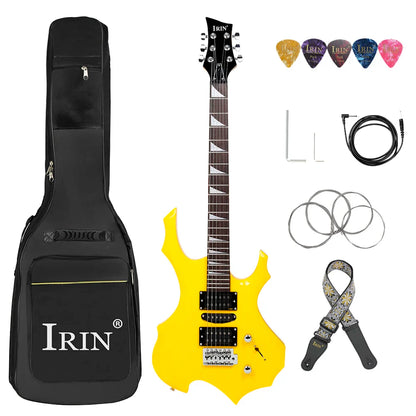 IRIN 6 cordes guitare électrique 24 frettes corps d'érable guitare électrique Guitarra avec sangle de sac pièces et accessoires de guitare nécessaires
