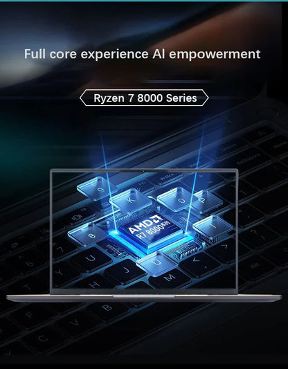 YSJMNPC New 15.6" Inch Laptop AMD Ryzen R9 6900HX R7 8845HS Max 64GB DDR5 2TB NVMe Wifi6 BT5.2 120Hz Notebook Gaming Computer PC