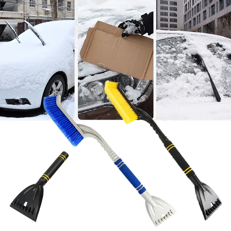 Grattoir à neige pour voiture, pelle de balayage pour l'hiver avec poignée, brosse de nettoyage automobile, dissolvant de grattoir à glace, accessoires de pare-brise automobile
