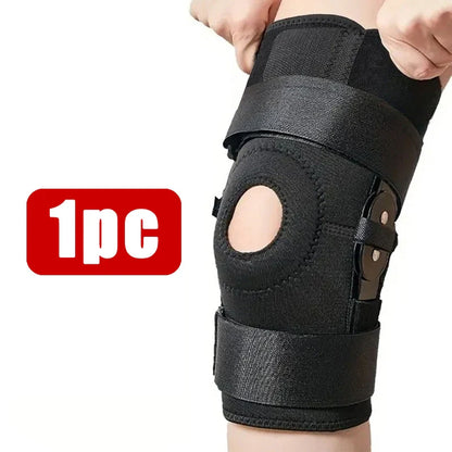 Genouillères articulées rotuliennes orthopédiques pour la douleur au genou avec ressorts Compression attelle en acier amovible Support genouillère
