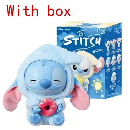 Stitchou Manger Quelque Chose Avant De Dormir Série Boîte Mystère Peluche Vinyle Jouets Mignons Poupée Réplique Sac Mystère Pendentif Décor Cadeau