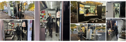 Outdoor Mobile Catering Trailer Fully Equipped Taco Pizza Ice Cream Cart Fast Food Truck Trailer With Full Kitchen