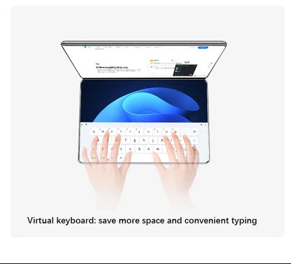 New Dual Screen Laptop Intel i3 1215U N100 Dual 10.95 Inch IPS Touch Screen Windows 11 Office Computer Tablet Notebook WiFi 6
