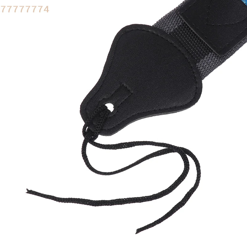 Accessoires de ceinture sangle de guitare électrique réglable en cuir PU avec 3 supports de plectres pour guitare acoustique et basse