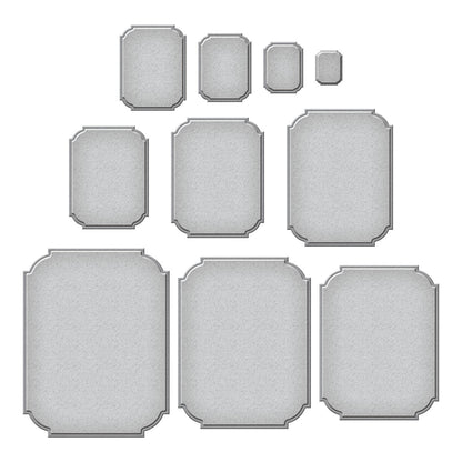 Notched Corner Frames Etched Dies from the BetterPress Autumn Collection