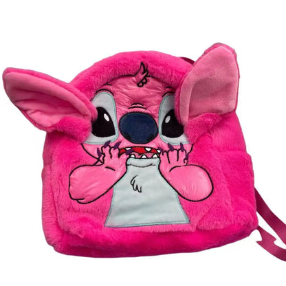 2025 New Stitch Plush Backpack Cartoon Fashion 3d Mini Women's Backpack Large Capacity Cute Children's Schoolbag High Quality